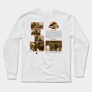 Jurassic Park Synopsis Design Long Sleeve T-Shirt